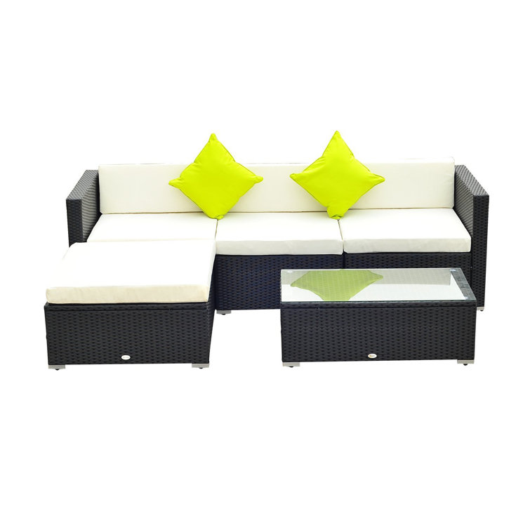 Felicity 4 seater rattan sofa set sale